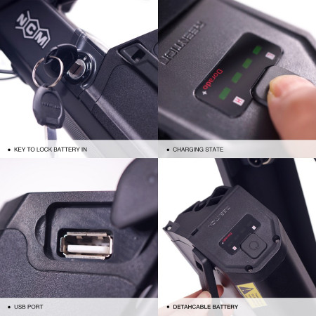NCM Milano Plus 26 Zoll Trekking E-Bike Schwarz