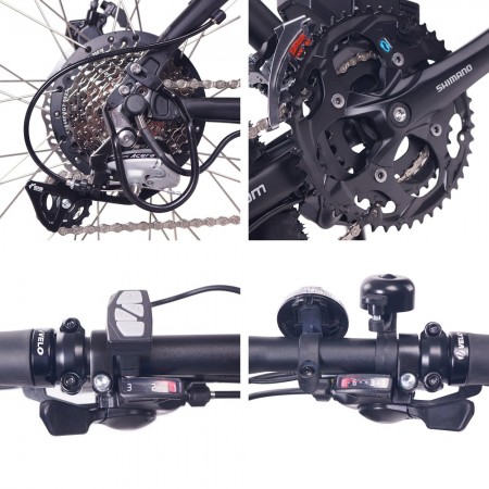 NCM Moscow Plus 27,5 Zoll E-MTB Mountainbike E-Bike Schwarz Blau