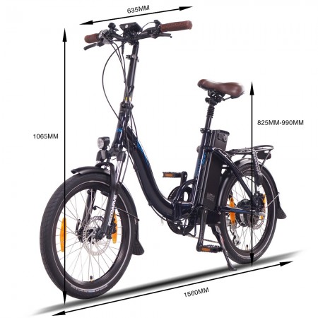 NCM Paris Plus 20 Zoll E-Faltrad Dunkel Blau