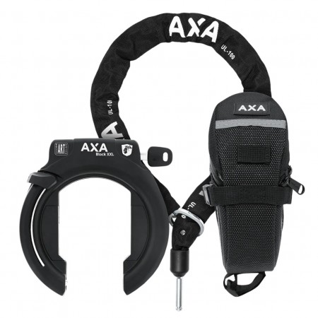 AXA Rahmenschloss BLOCK XXL+ Kette ULC 100 + Tasche