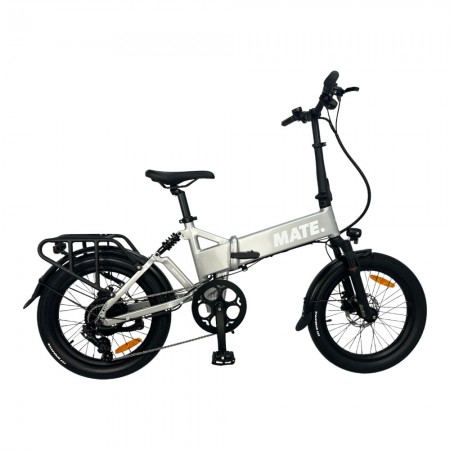 MATE FUSION 20 Zoll E-Faltrad Silver Comet