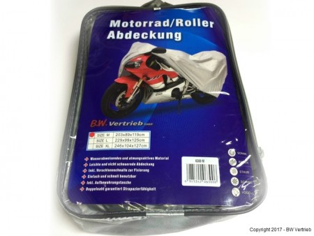 Motorrad/Roller Abdeckplane M (wasserabweisend)