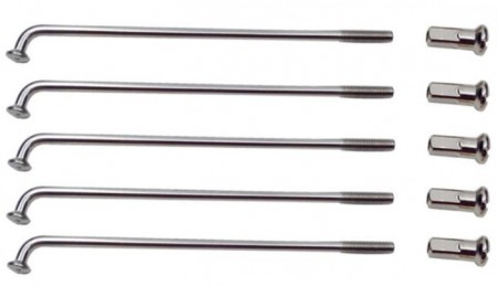 Speichen mit Nippel 5 Stück 2.3x129mm für 20 Zoll Heckmotor Felge