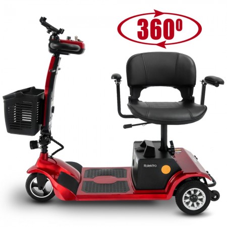 Rolektro, E-Trike 6 V.2 Bleigel, Rot, 24V-20Ah, 300W