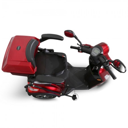 Rolektro, E-Trike 15 V.2 Bleigel, Rot, 60V-20Ah, 1000 Watt