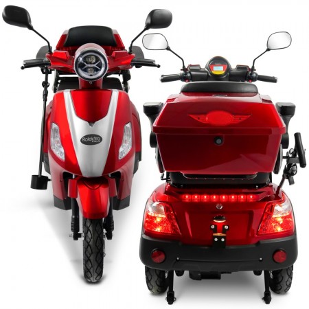 Rolektro, E-Trike 15 V.3 Lithium, Rot, 60-30Ah, 1000 Watt