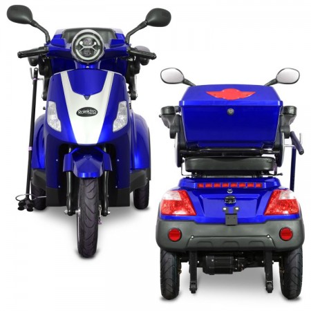 Rolektro, E-Trike 25 V.2 Bleigel, Blau, 60V-20Ah, 1000 Watt