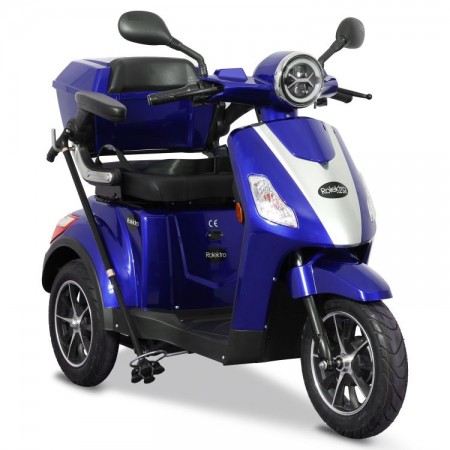 Rolektro, E-Trike 25 V.2 Bleigel, Blau, 60V-20Ah, 1000 Watt
