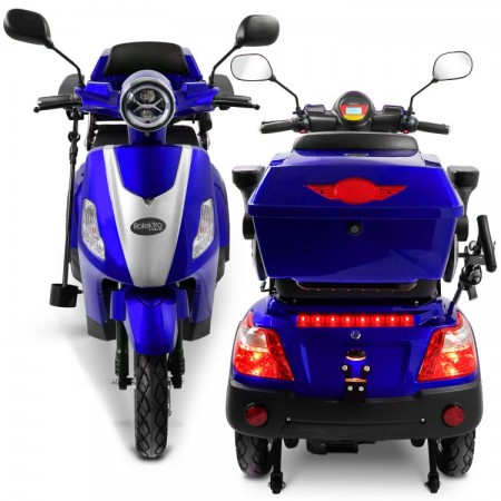 Rolektro, E-Trike 25 V.3 Lithium, Blau, 60-30Ah, 1000 Watt