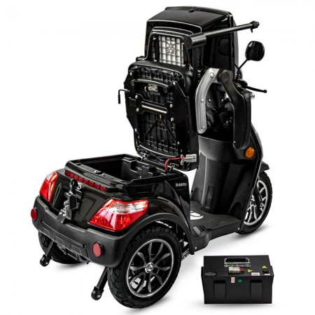 Rolektro, E-Trike 25 V.3 Lithium, Schwarz, 60-30Ah, 1000 Watt