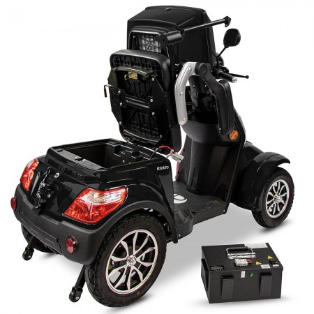 Rolektro, E-Quad 25 V.3 Lithium, Schwarz, 60V-30Ah Akku, 1000 Watt