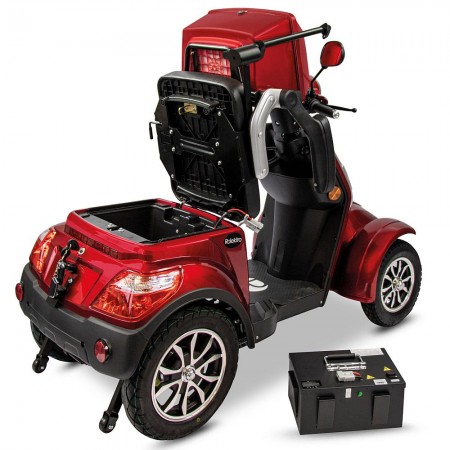 Rolektro, E-Quad 25 V.3 Lithium, Rot, 60V-30Ah Akku, 1000 Watt