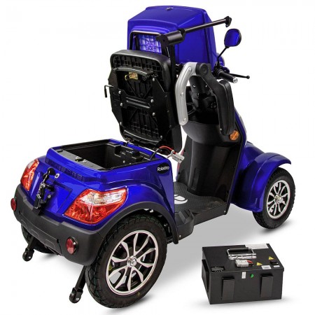 Rolektro, E-Quad 25 V.3 Lithium, Blau, 60V-30Ah Akku, 1000 Watt