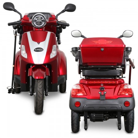 Rolektro, E-Trike 25 V.2 Bleigel, Rot, 60V-20Ah, 1000 Watt