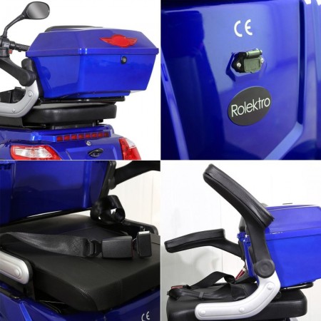 Rolektro, E-Quad 25 V.2 Bleigel, Blau, 60V-20Ah, 1000 Watt