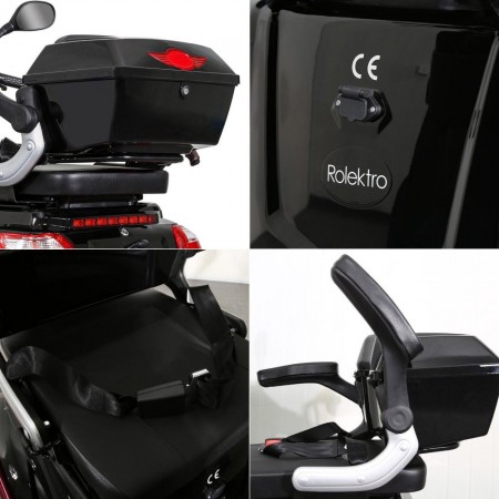 Rolektro, E-Quad 25 V.2 Bleigel, Schwarz, 60V-20Ah, 1000 Watt