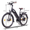 NCM Milano Plus 26 Zoll Trekking E-Bike Schwarz