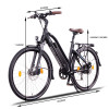 NCM Milano Plus 28 Zoll Trekking E-Bike Schwarz