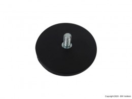 Magnethalter Neodym 25kg gummiert mit Gewindezapfen M8x15