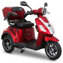 Rolektro, E-Trike 15 V.2 Bleigel, Rot, 60V-20Ah, 1000 Watt